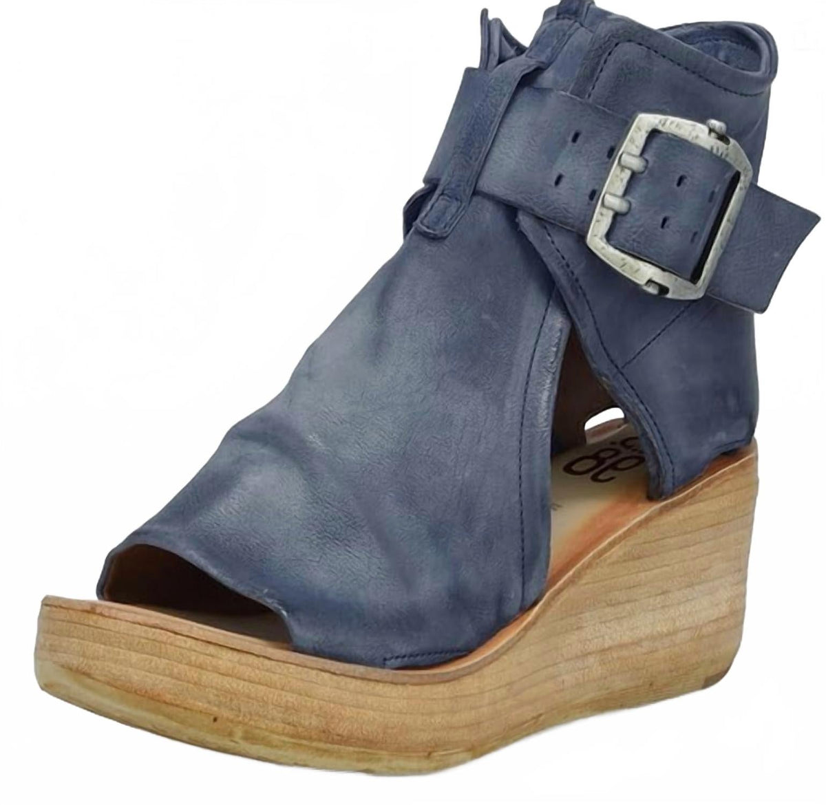 Women's Naya Leather Sandal In Freedome Blue