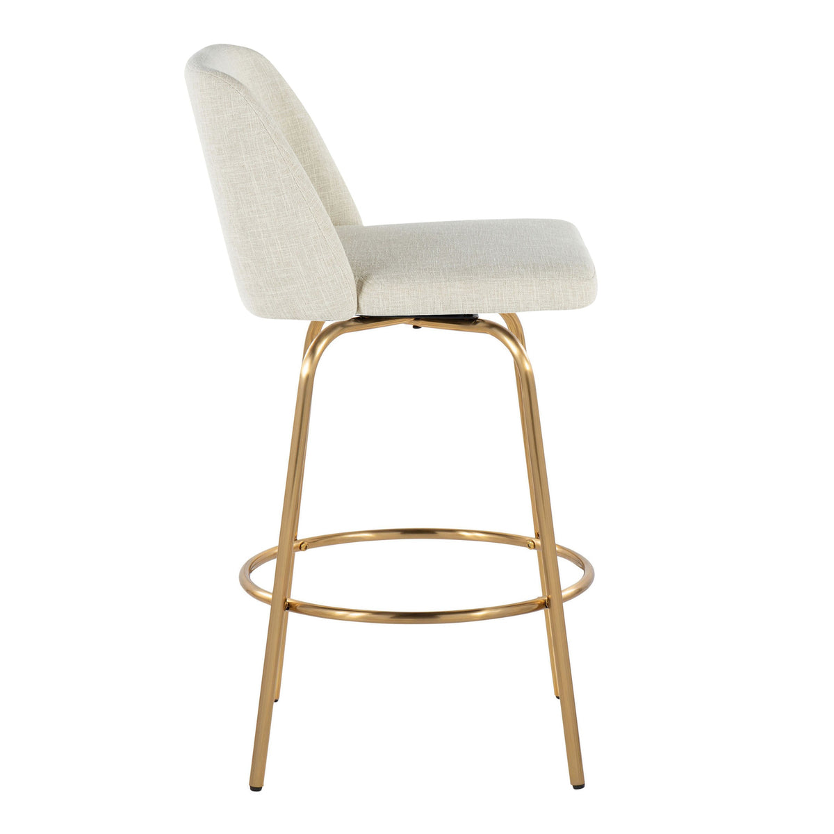 Upholstered Counter Chairs Set of 2