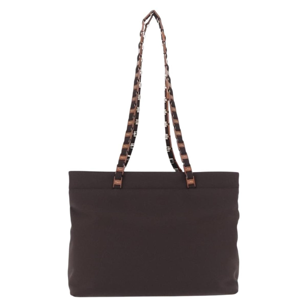 Salvatore Ferragamo Gancini Canvas Canvas Crossbody Bag Bag (Pre-Owned)