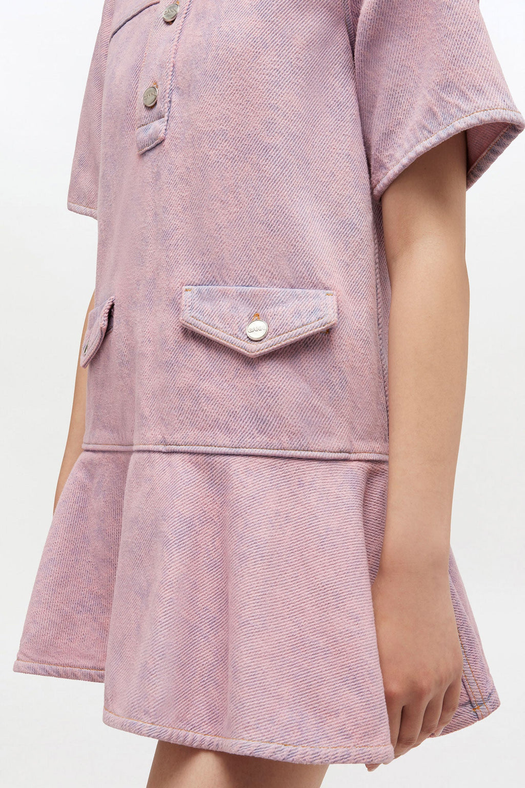 Ganni Denim Washed Dress