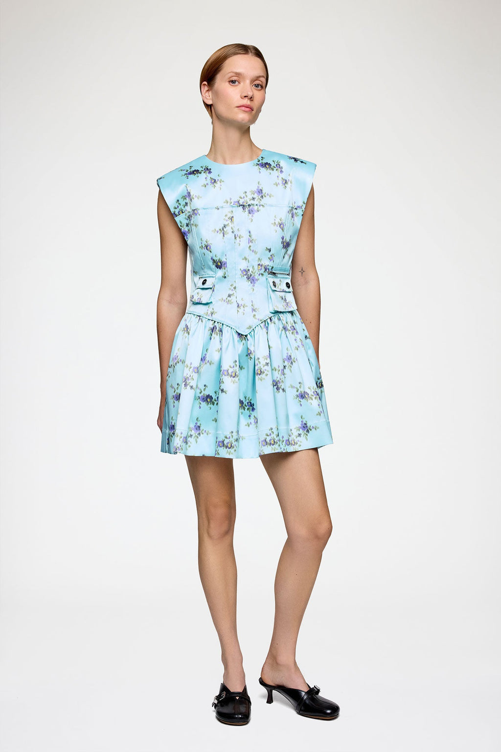 Ganni Satin Corset Dress