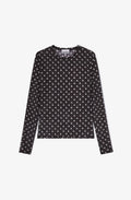 Ganni Sheer Longsleeve Top