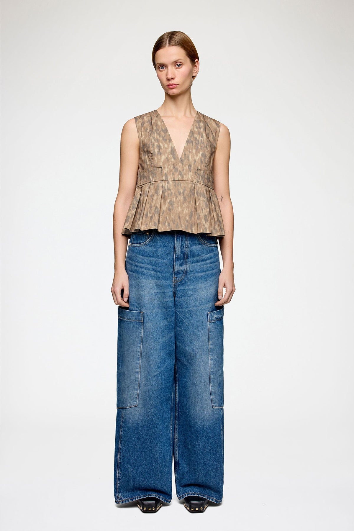 Ganni Pocket Blouse