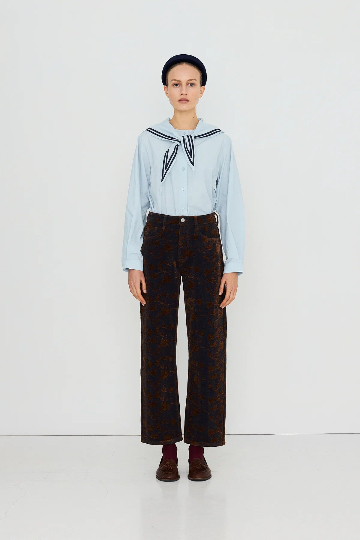 Tiny Big Sister Scarf Neck Blouse