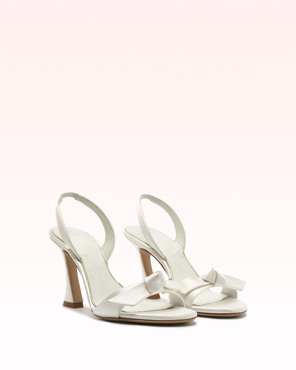Clarita Sling 85 Satin Bianco