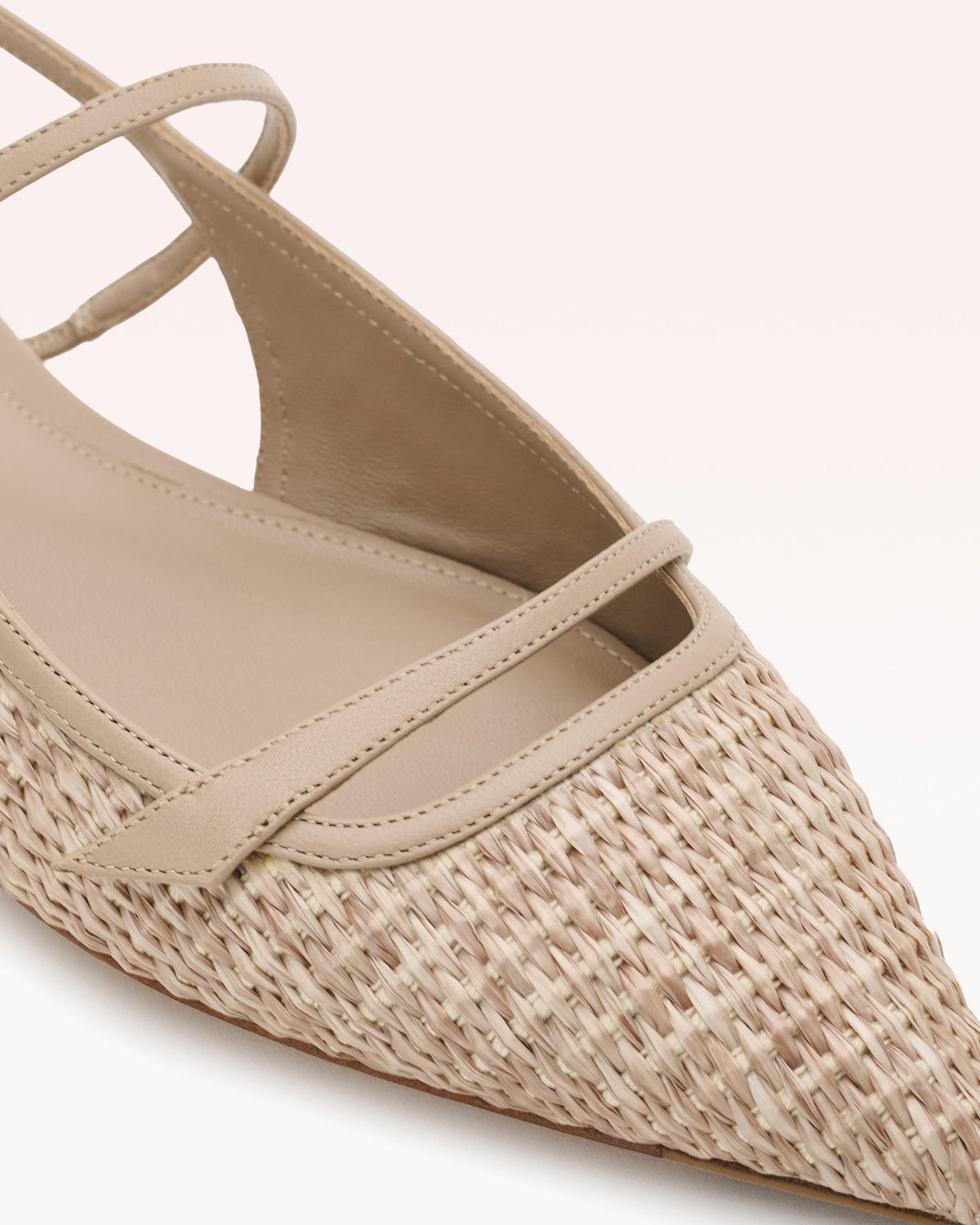 Tita Raffia Flat Chalk