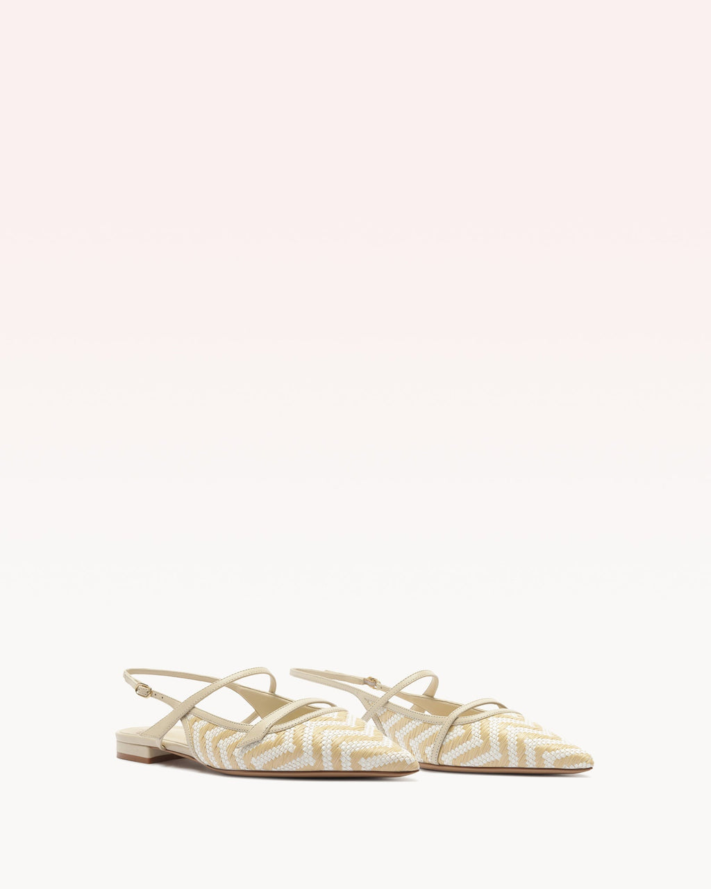 Tita Raffia Zig Flat Eggshell