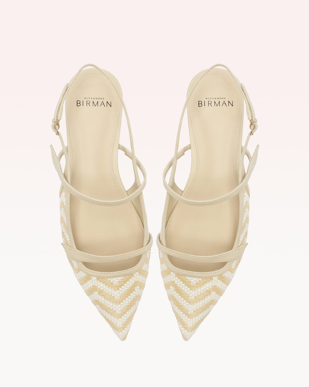 Tita Raffia Zig Flat Eggshell