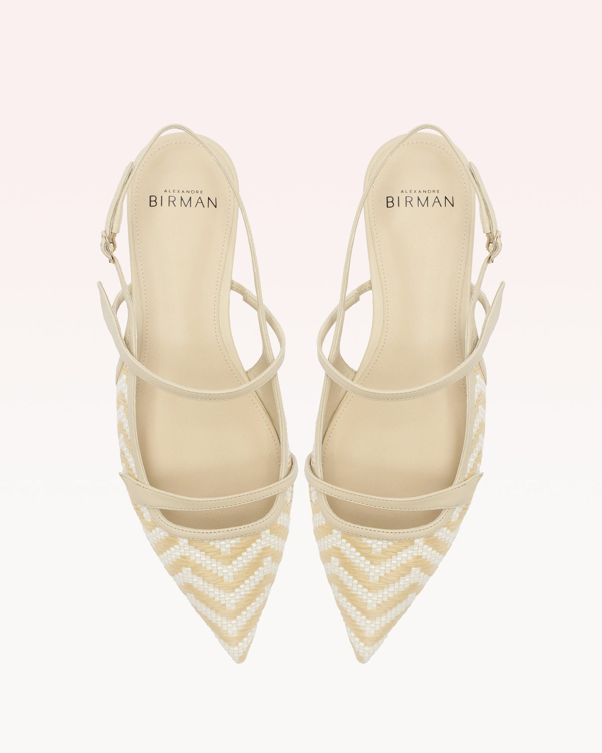 Tita Raffia Zig Flat Eggshell