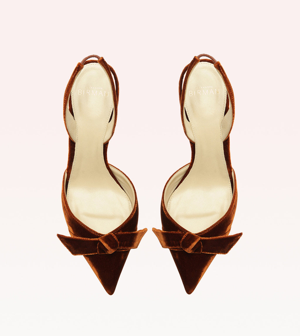 Clarita Bell Slingback 85 Cuoio