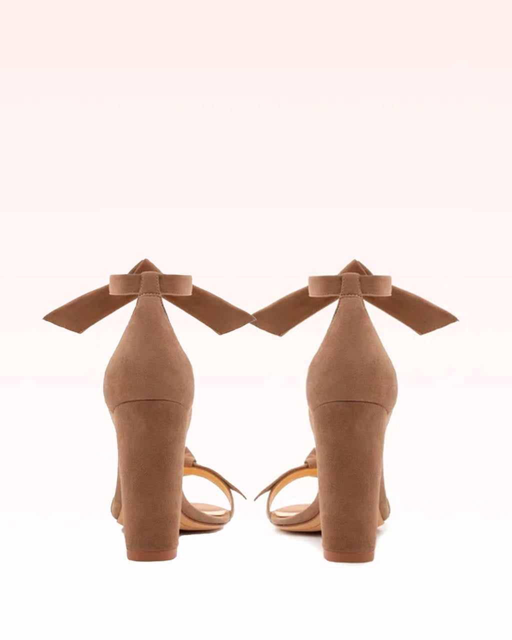 Clarita Block 90 Suede Cameo