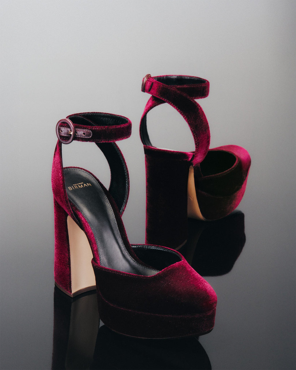 Vita Platform 120 Velvet Burgundy