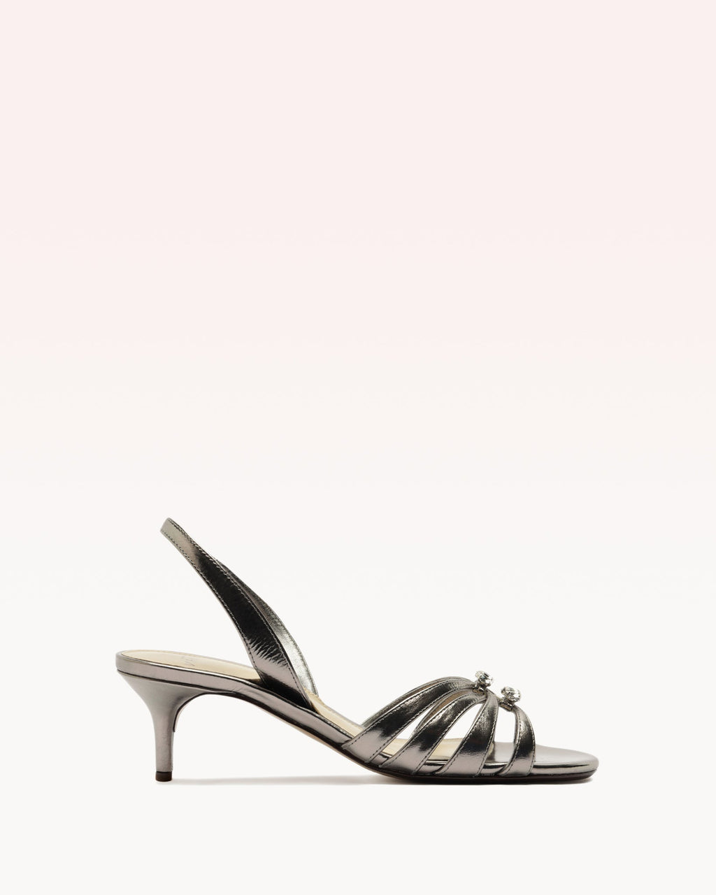 Noelle Kitten Sandal Graphite