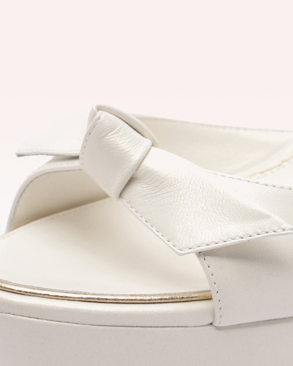 Clarita Tie Platform Ivory