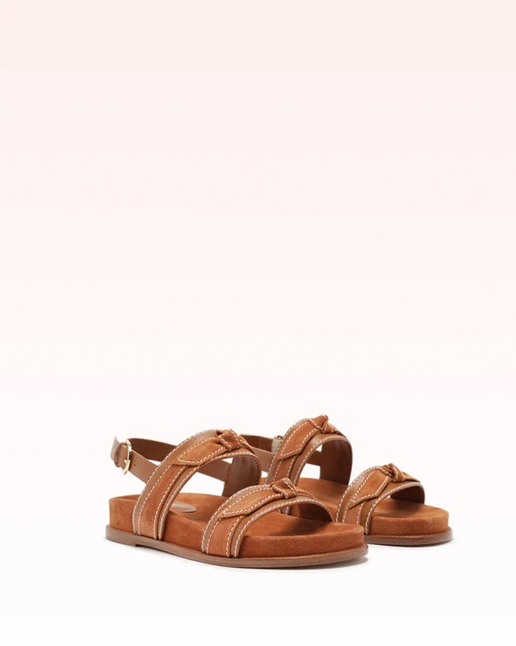 Clarita Sport Sandal Suede Cuoio