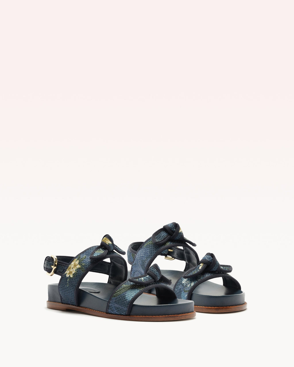 Grosgrain Raffia Sport Sandal Laguna