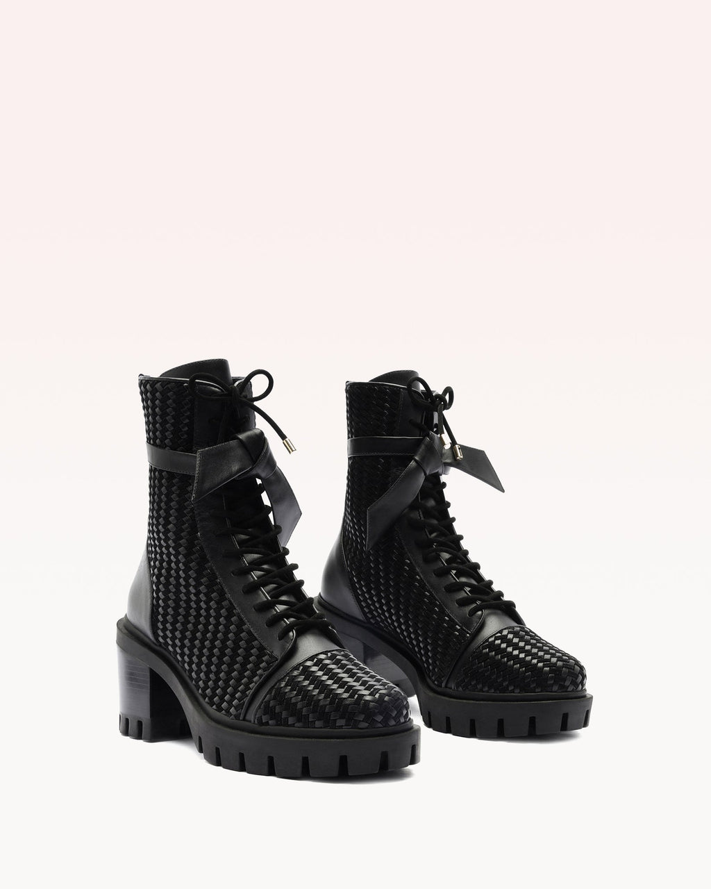 Tresse Combat Black Bootie