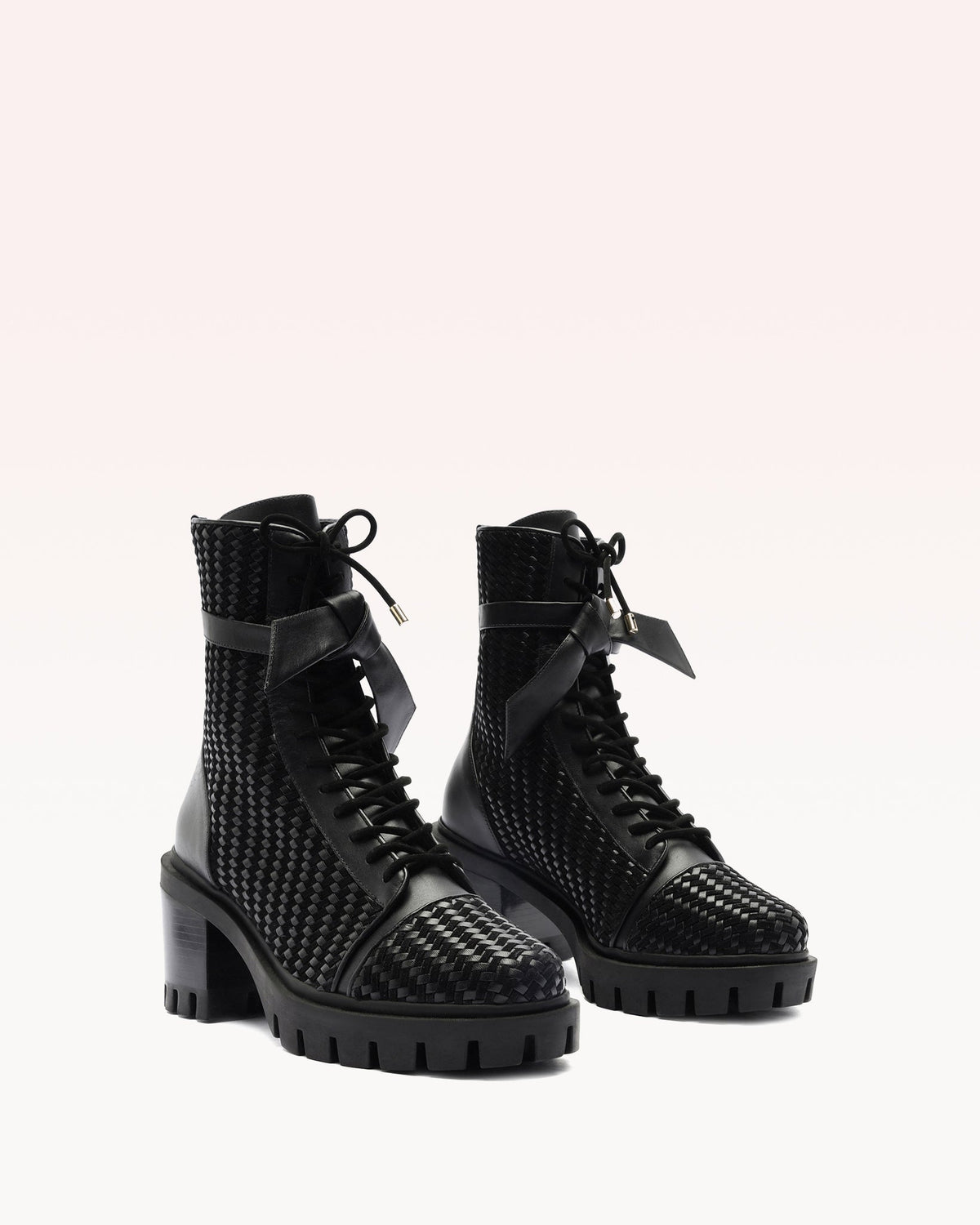 Tresse Combat Black Bootie