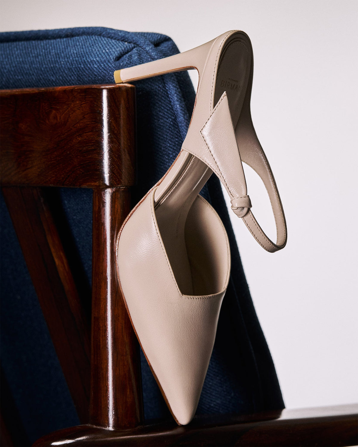Clarita Asymmetric Sling Mule Shell