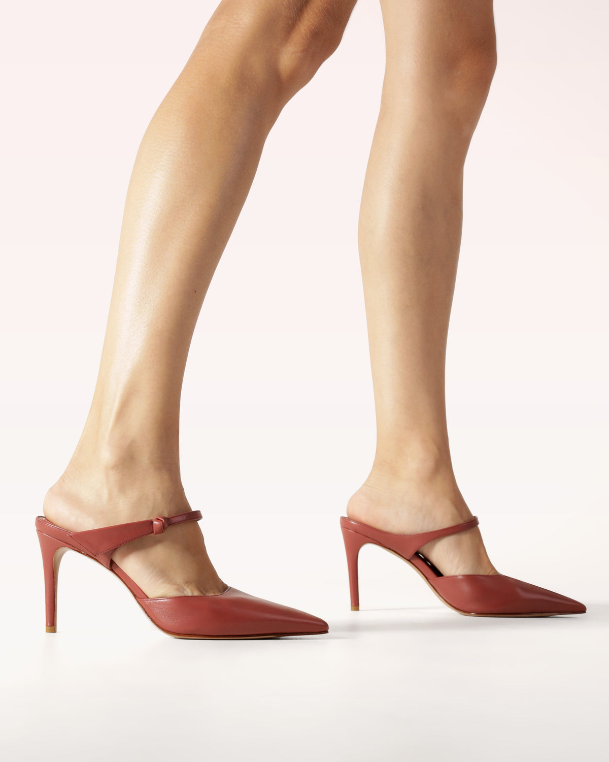 Clarita Asymmetric Sling Mule Ambar