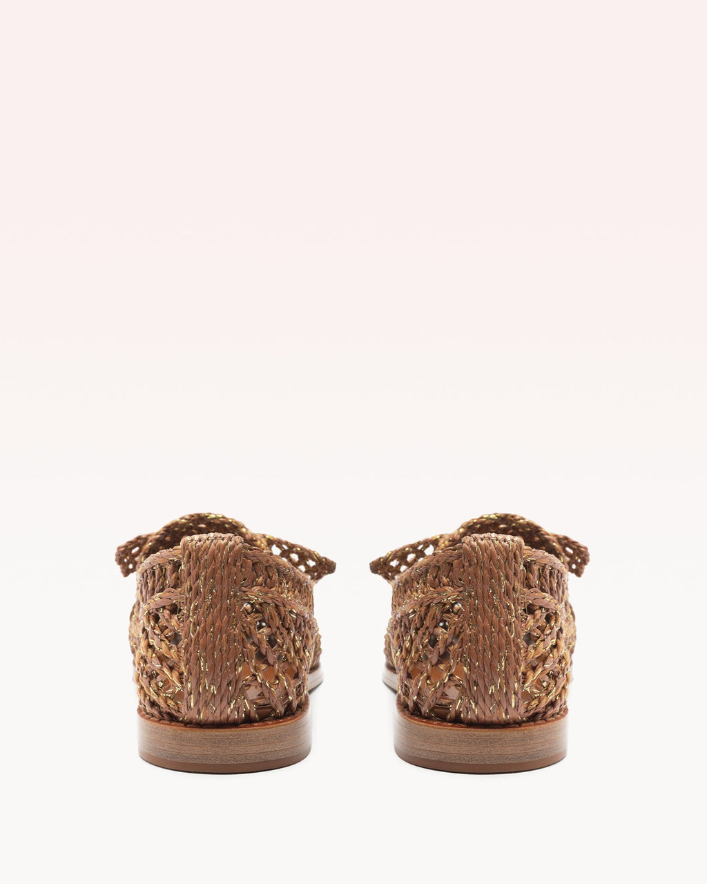 Raffia Penny Loafer Brown