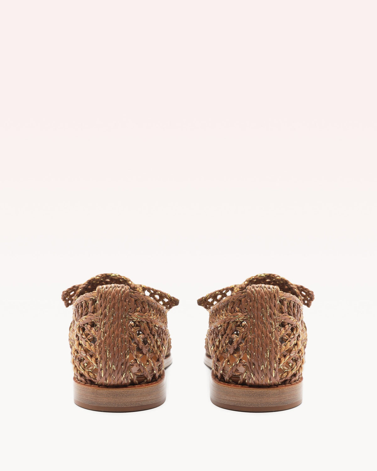 Raffia Penny Loafer Brown
