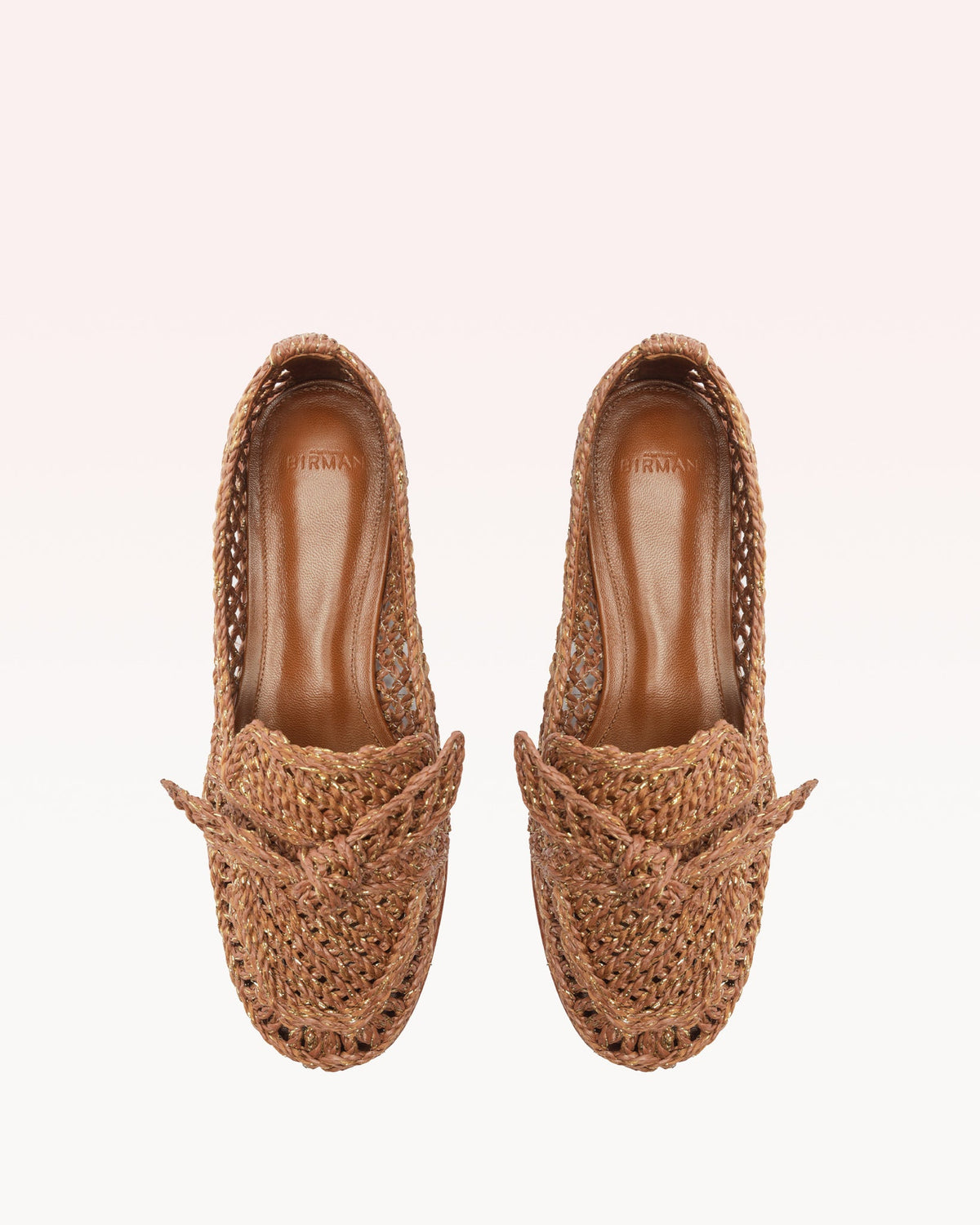 Raffia Penny Loafer Brown