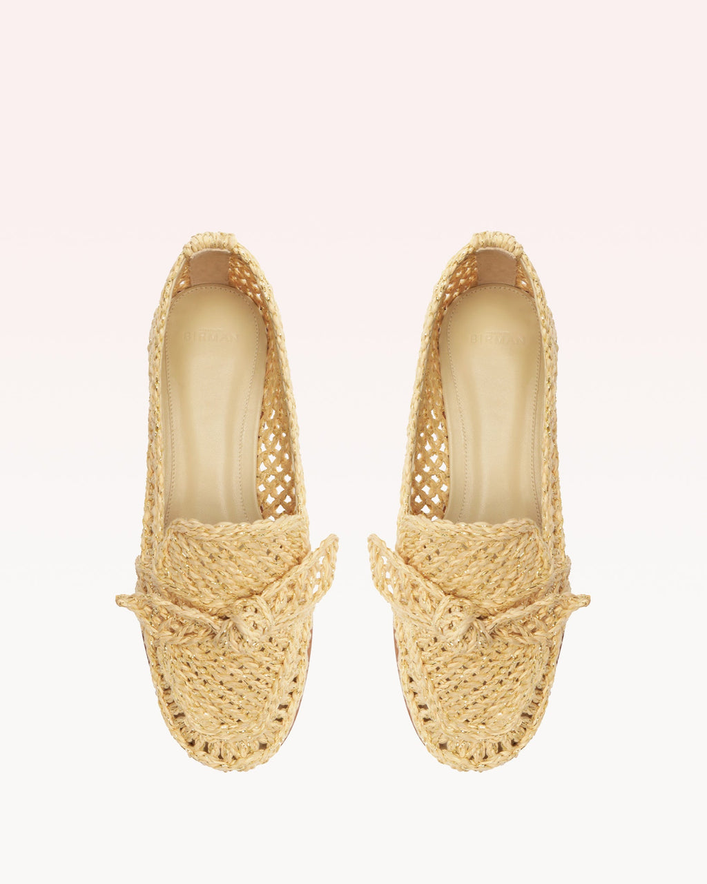 Raffia Penny Loafer Pearl