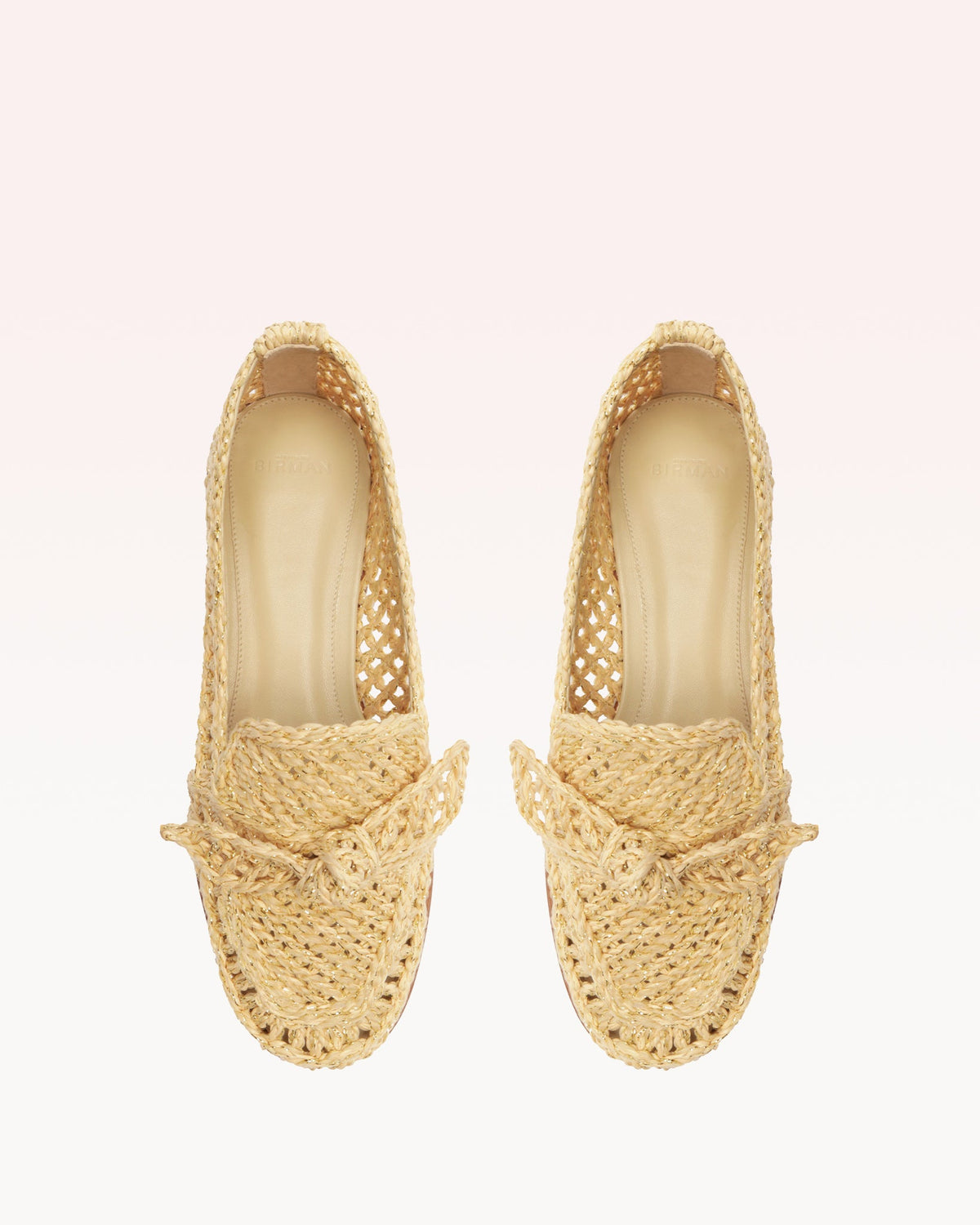 Raffia Penny Loafer Pearl