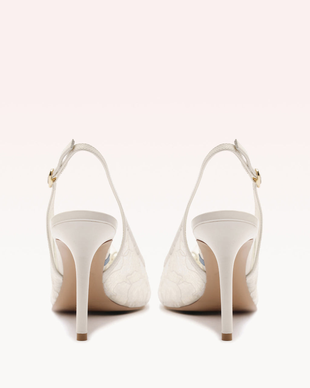 Clarita Classic Slingback 85 Pizzo Off White