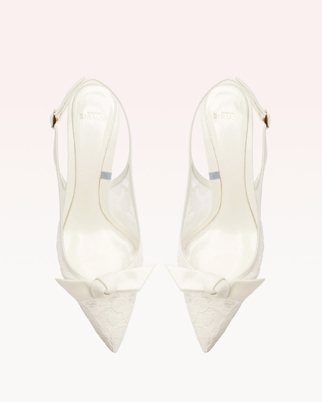 Clarita Classic Slingback 85 Pizzo Off White