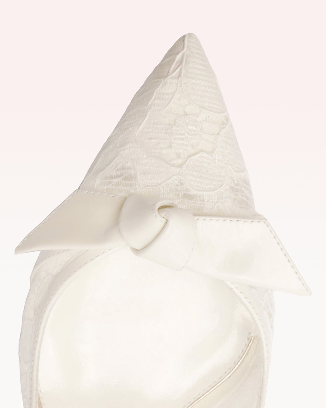 Clarita Classic Slingback 85 Pizzo Off White