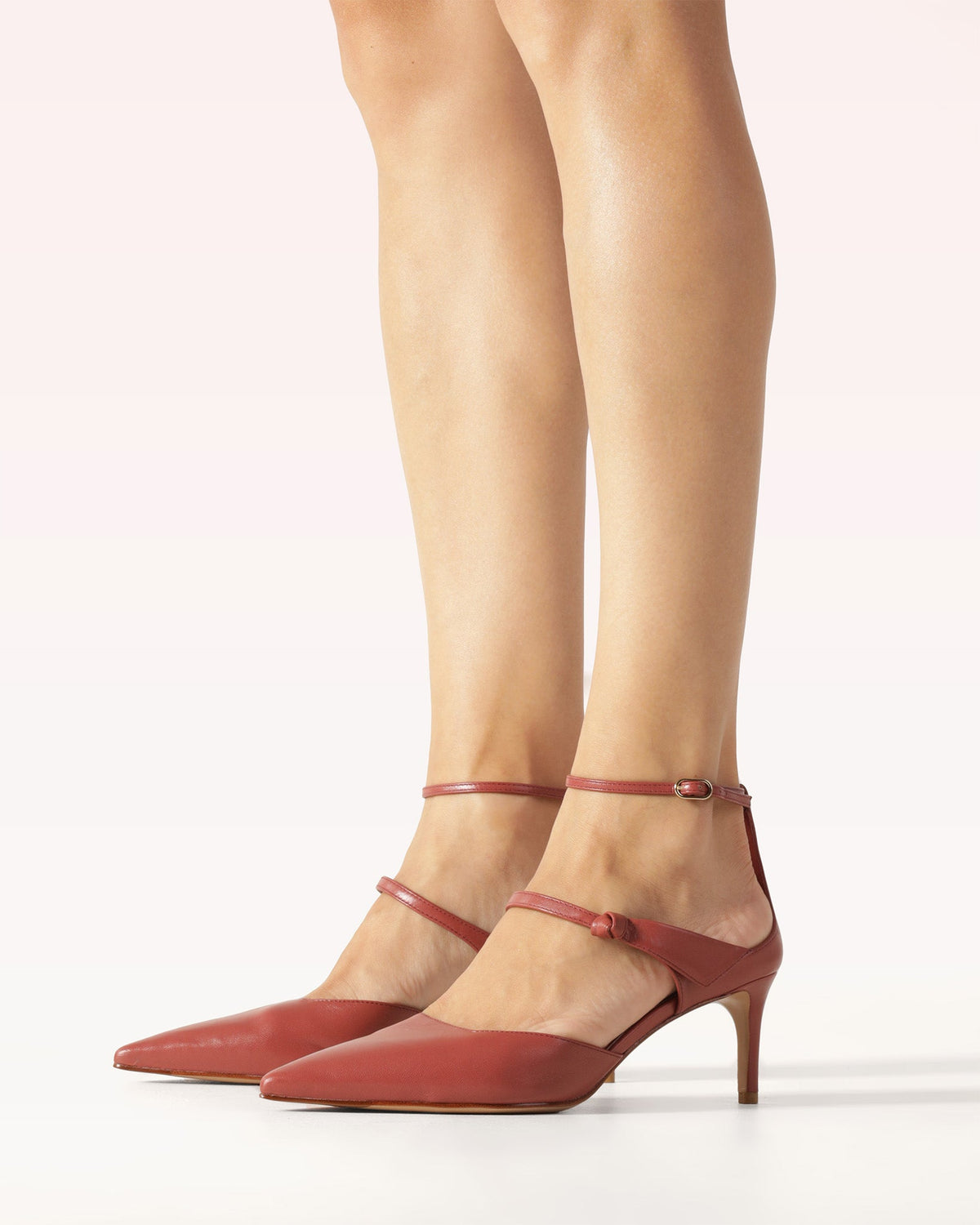 Clarita Asymmetric Sling Pump Ambar Sand