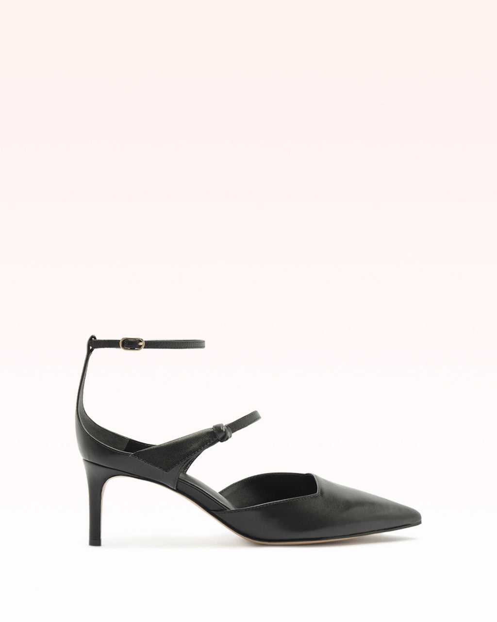 Clarita Asymmetric Sling Pump Black
