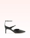 Clarita Asymmetric Sling Pump Black
