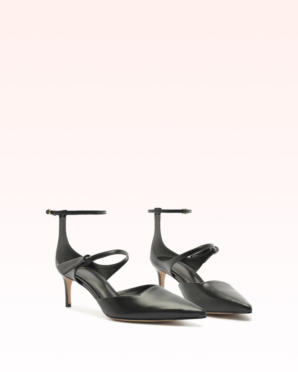 Clarita Asymmetric Sling Pump Black