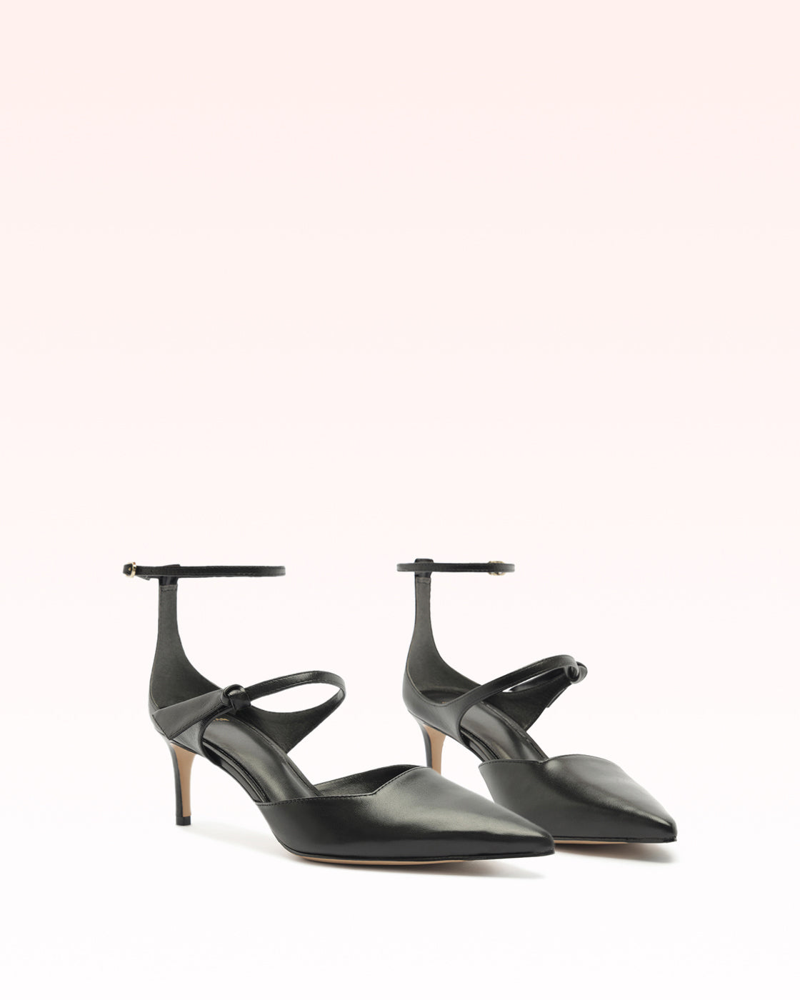 Clarita Asymmetric Sling Pump Black