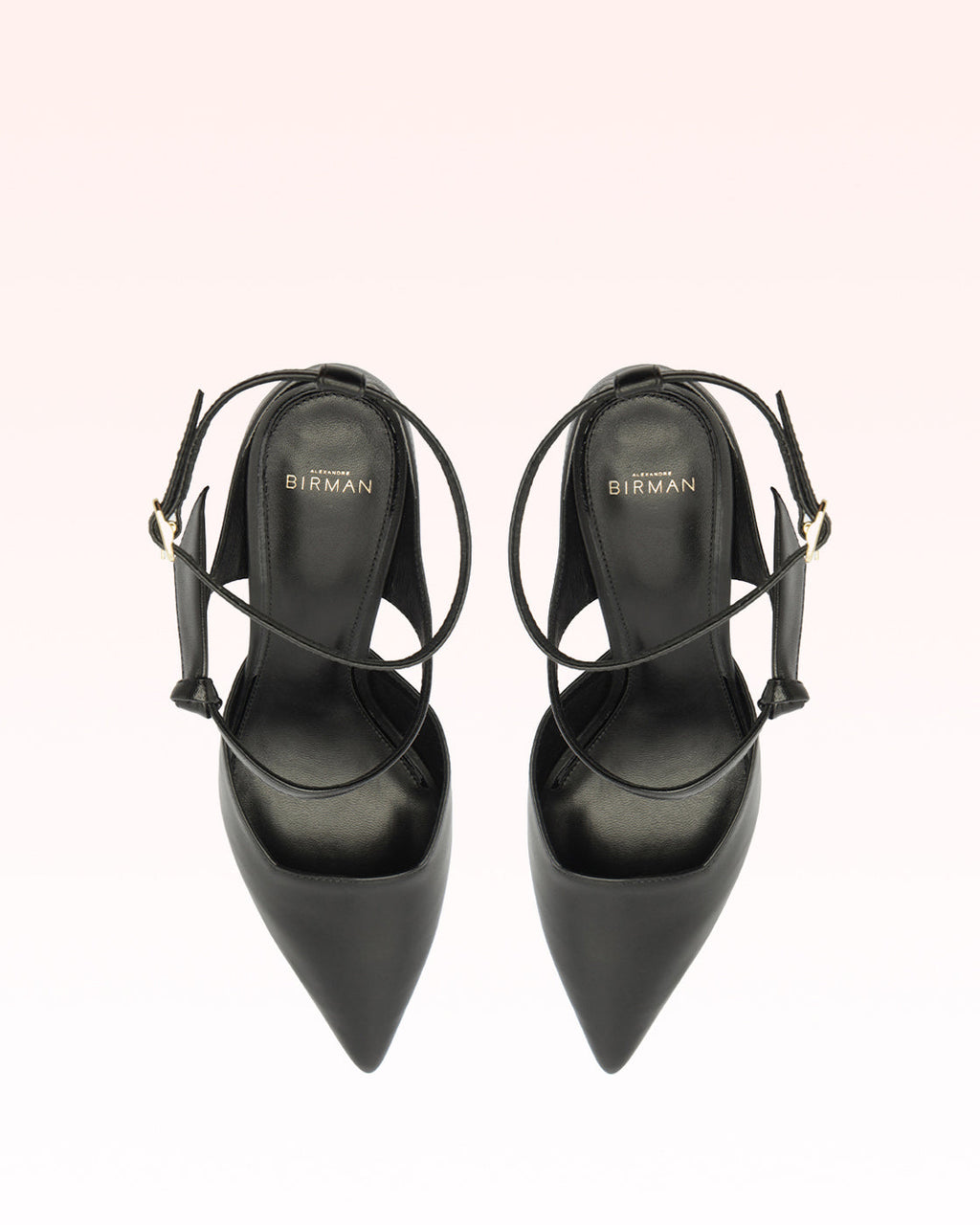 Clarita Asymmetric Sling Pump Black