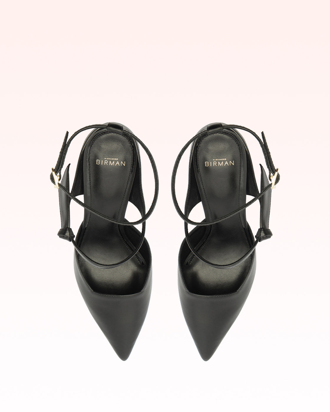 Clarita Asymmetric Sling Pump Black