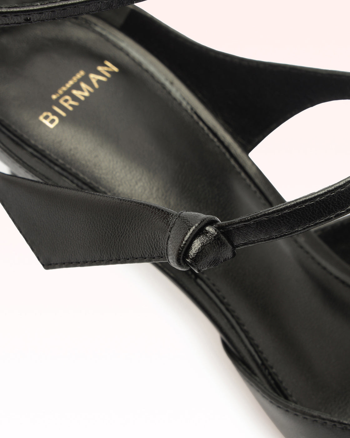 Clarita Asymmetric Sling Pump Black