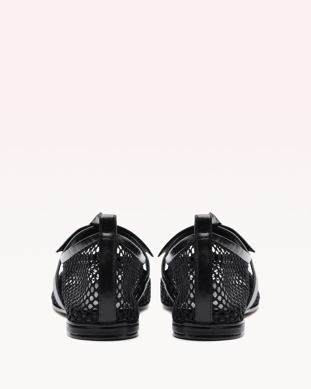 Clarita Ballerina Mesh Black