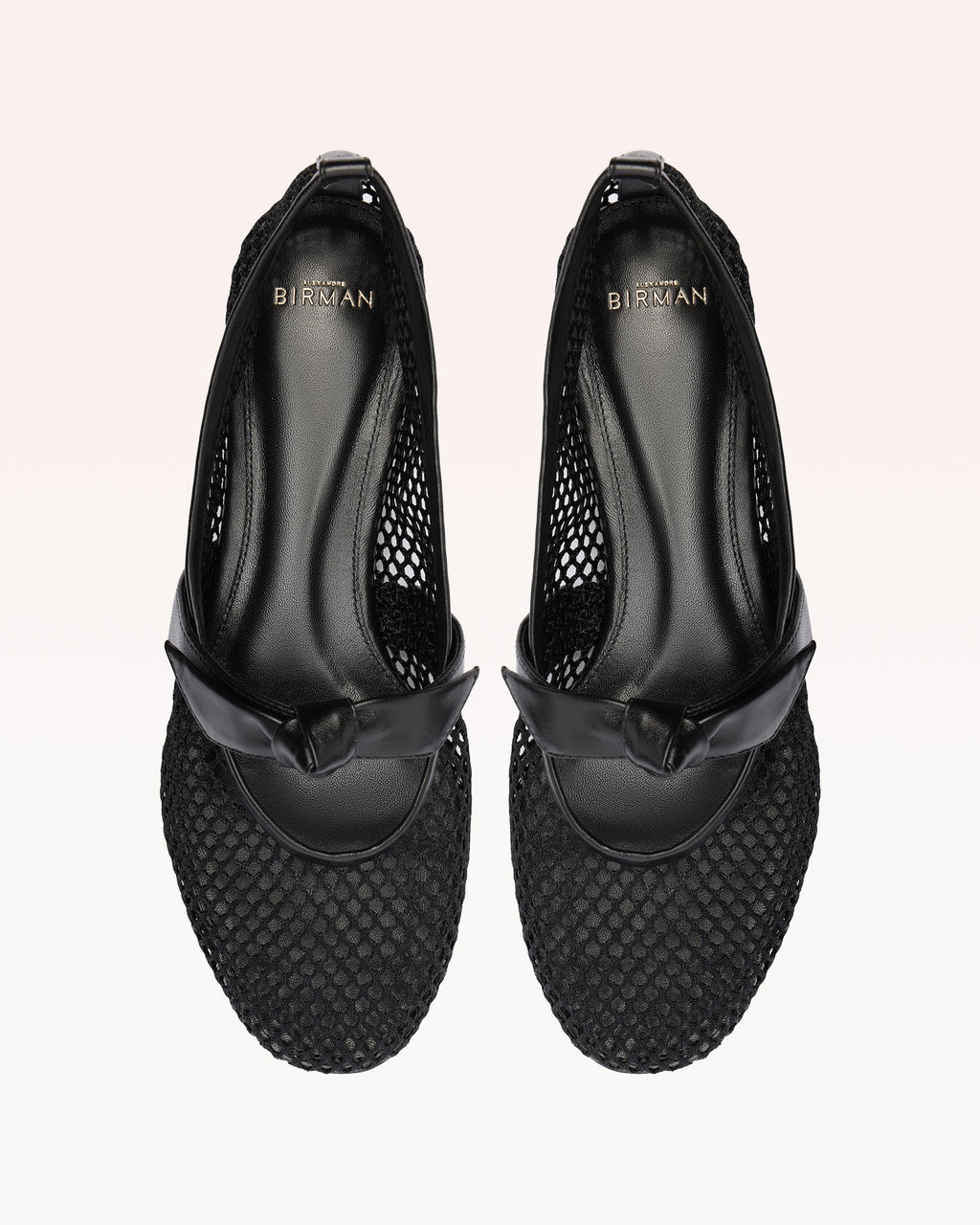 Clarita Ballerina Mesh Black