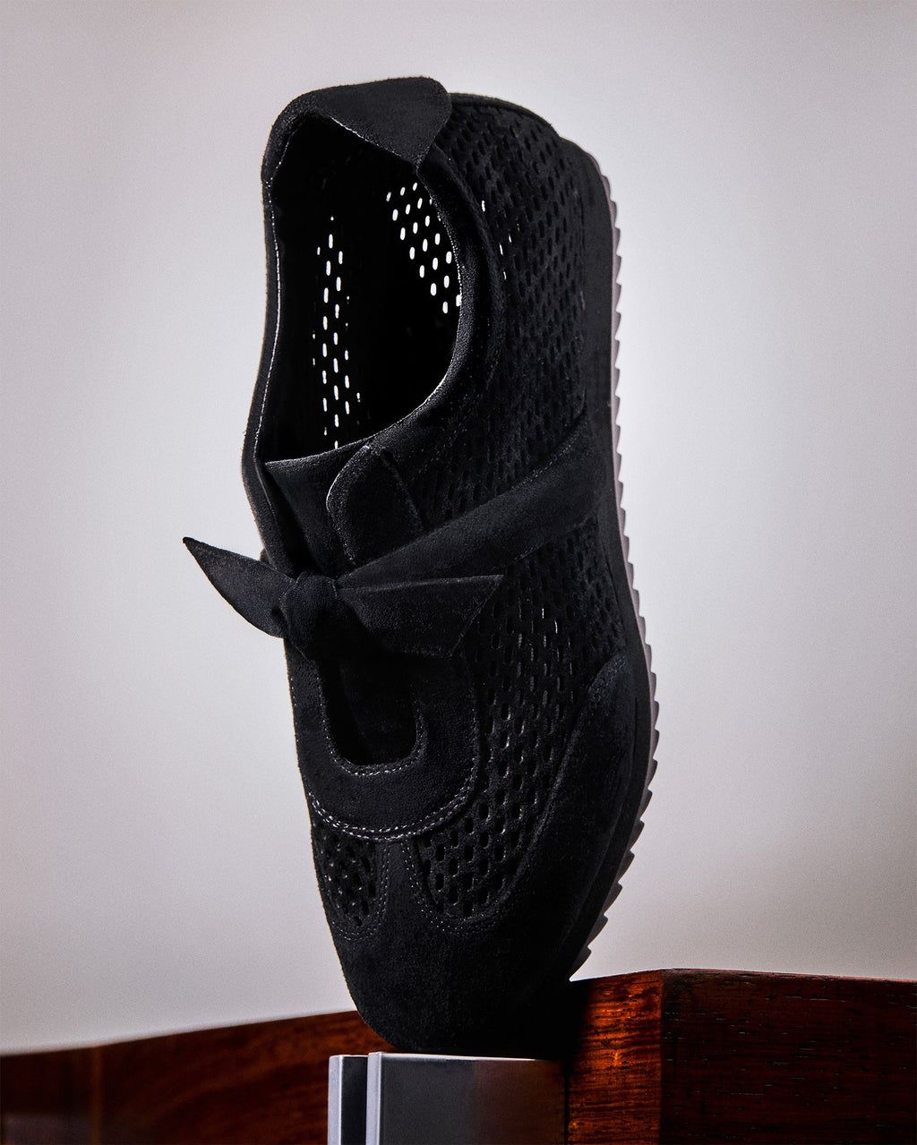 Clarita Laser Ballet Sneaker Black