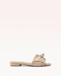 Maxi Clarita Raffia Flat Shell