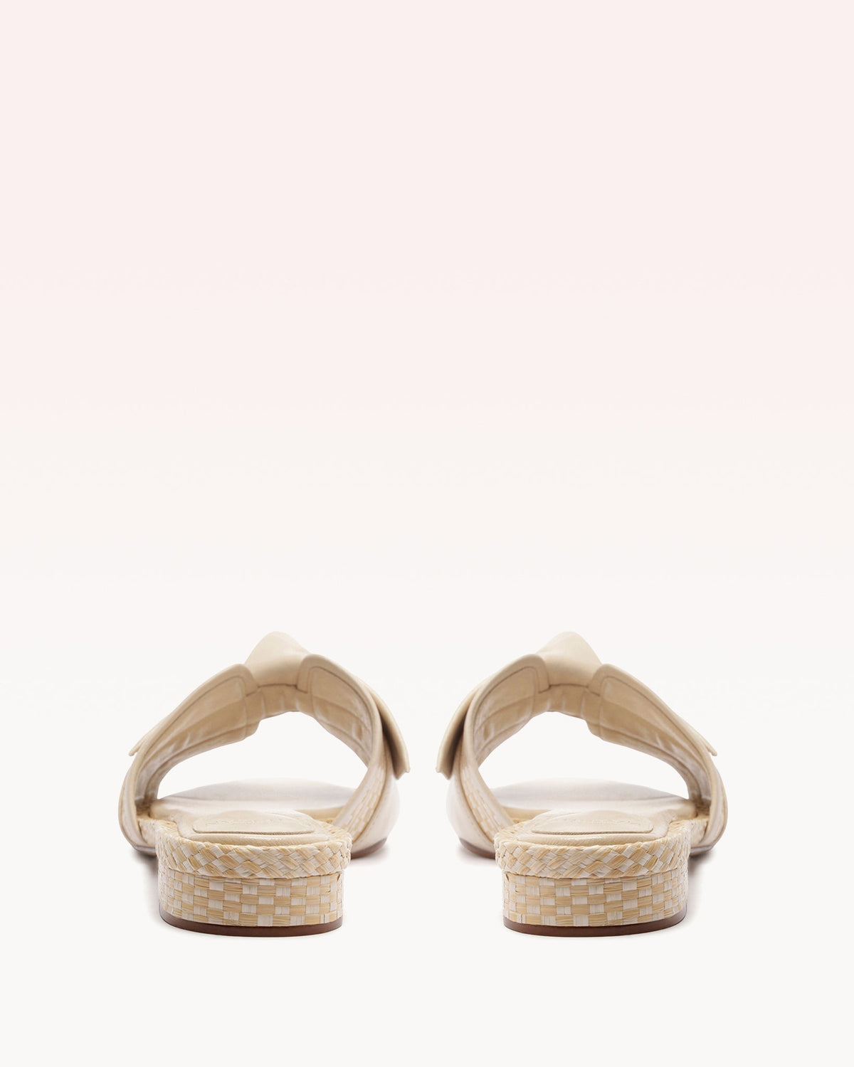 Maxi Clarita Raffia Flat Shell