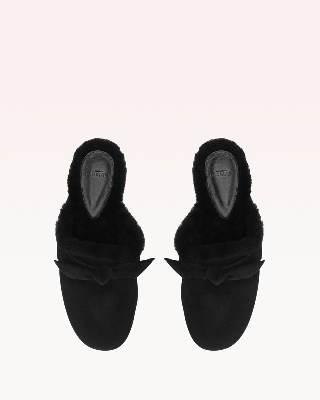 Clarita Babouche Shearling Black