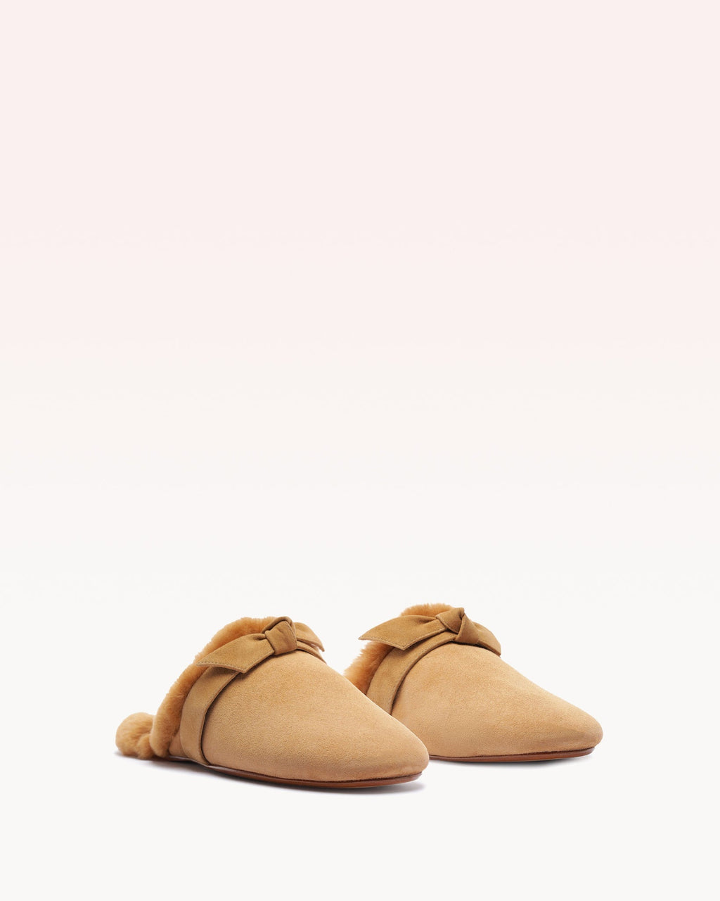 Clarita Babouche Shearling Almond
