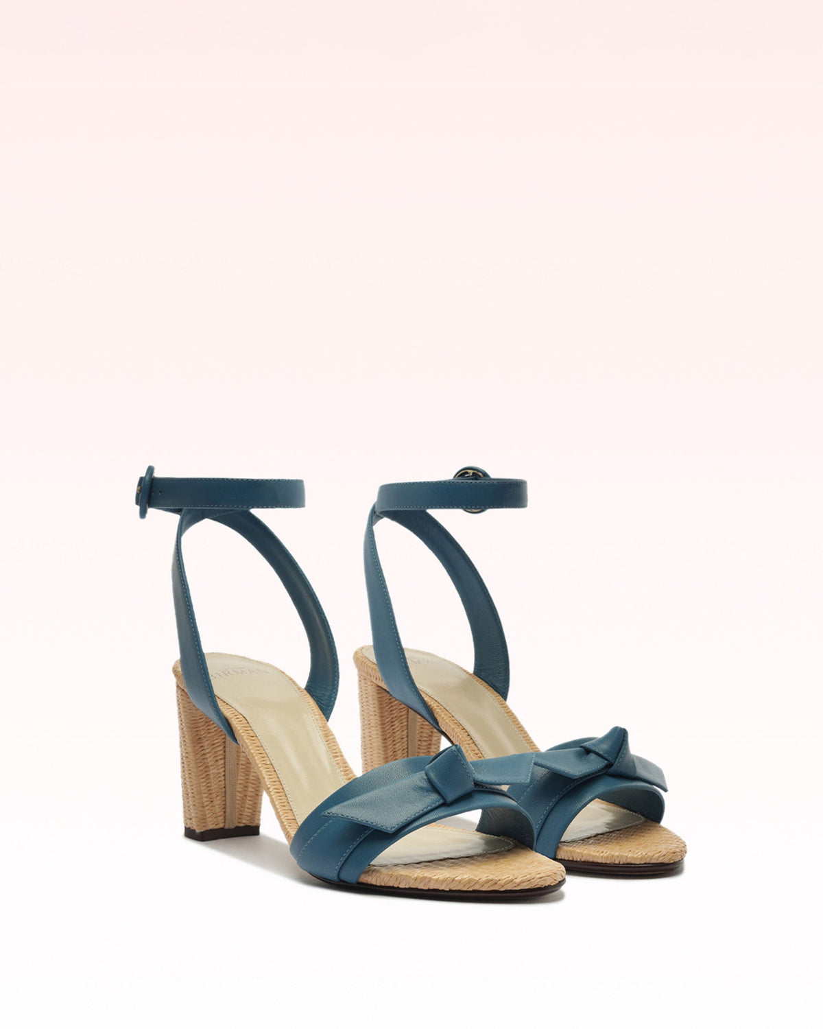 Clarita Raffia 75 Denim