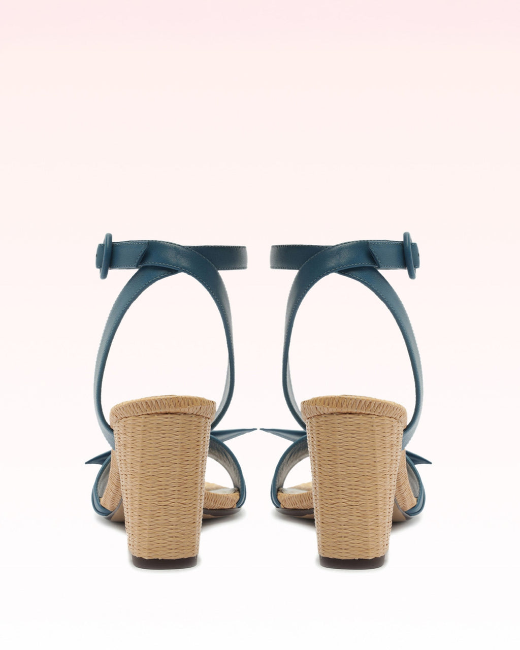 Clarita Raffia 75 Denim
