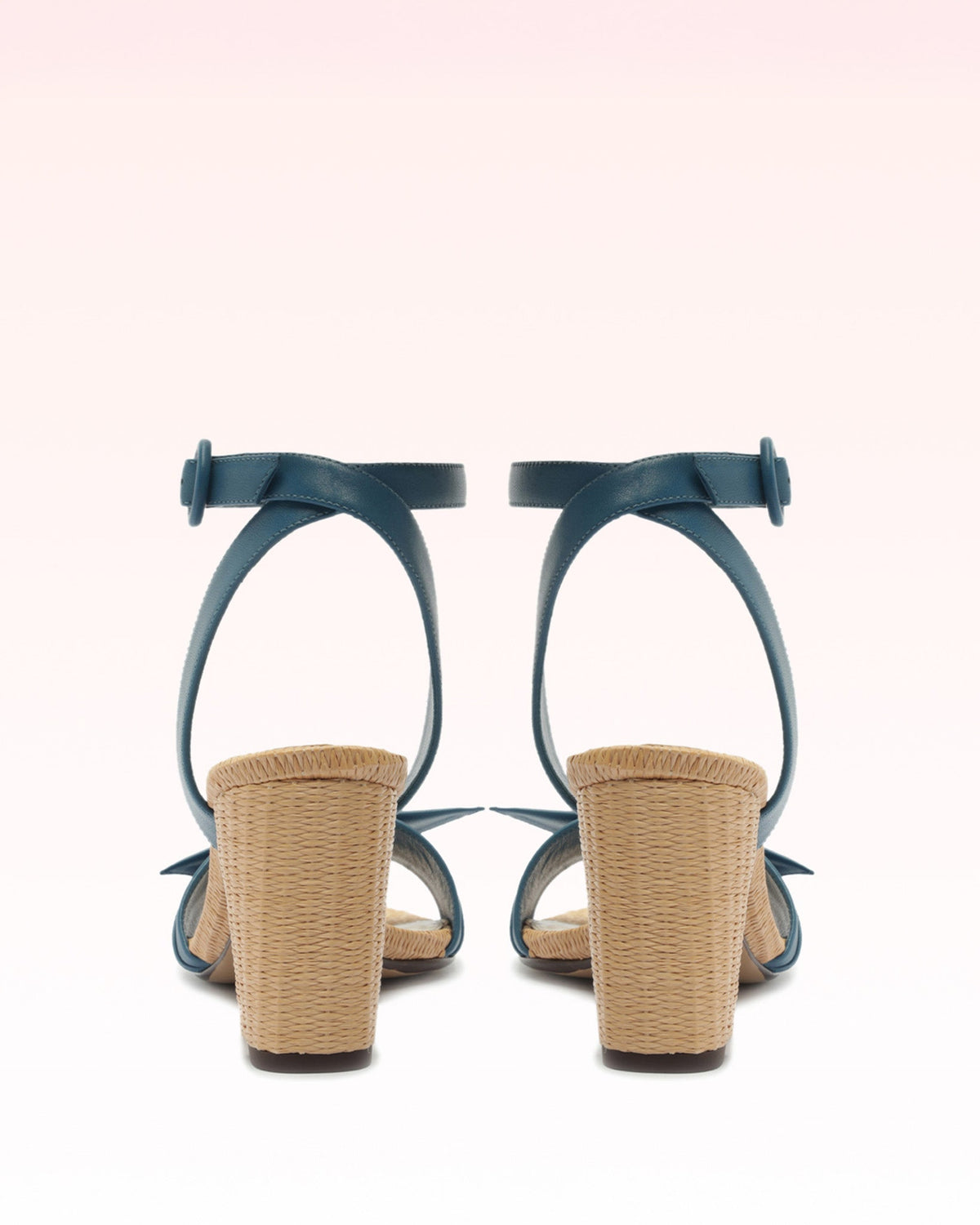 Clarita Raffia 75 Denim